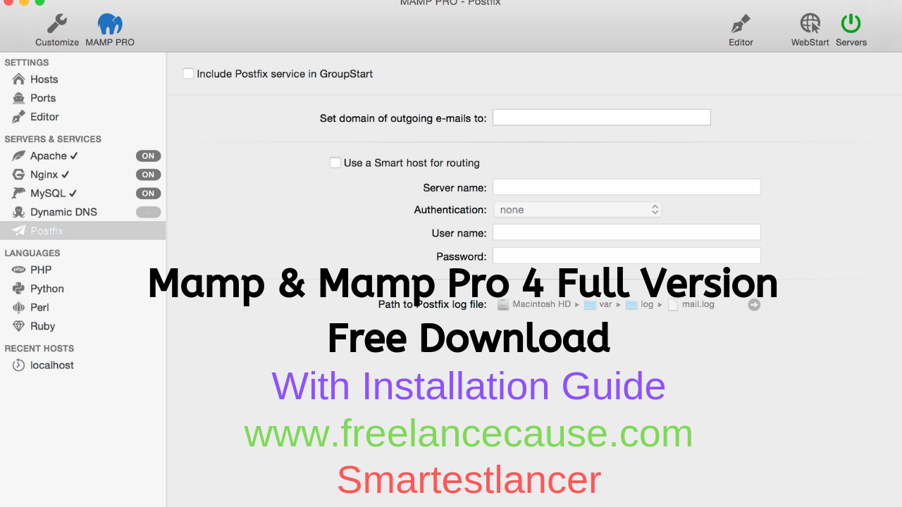 mamp server for mac os x free download